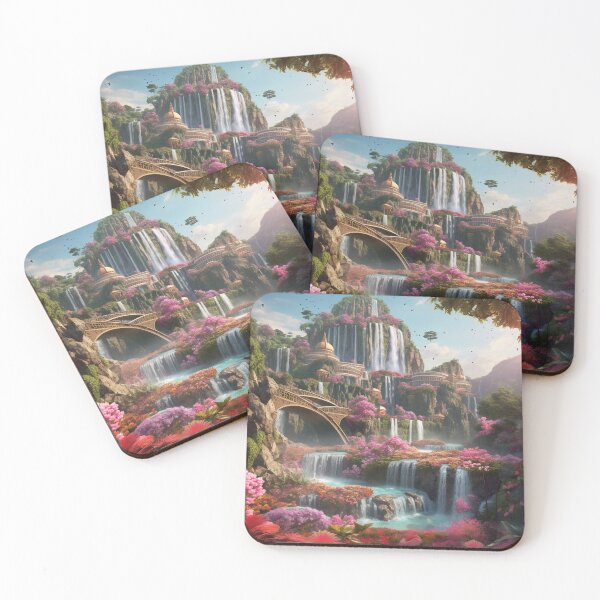 Item preview, 3d Cascading Waterfall with Bridges designed and sold by Serena789.