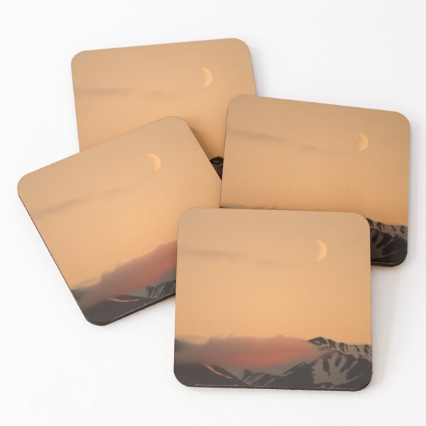 Item preview, Luna al atardecer en Islandia designed and sold by ItIsTheBug.