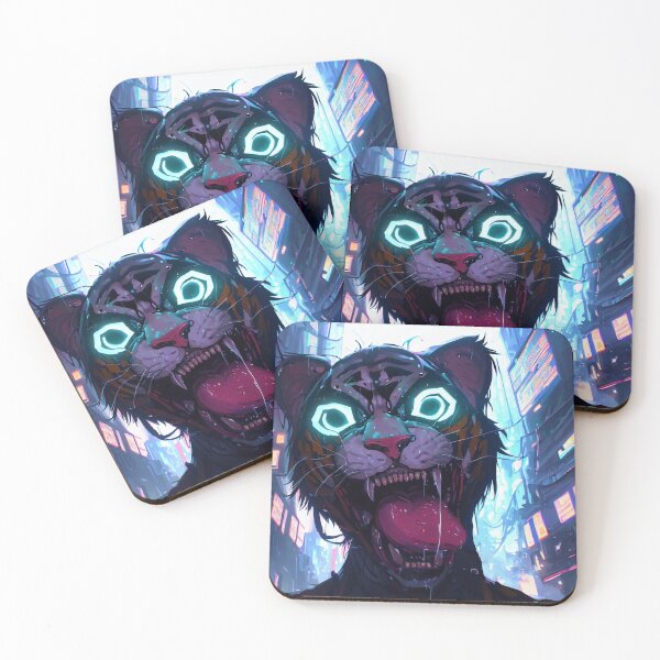 Item preview, Crazy Cyberpunk Tiger designed and sold by CritterCulture.