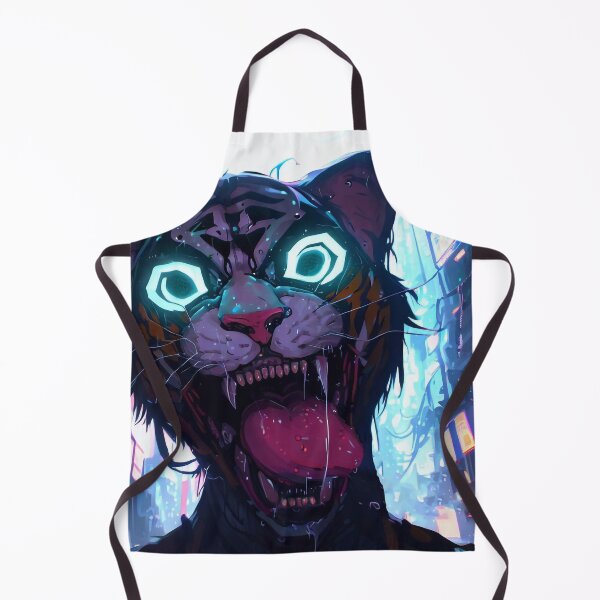 Item preview, Crazy Cyberpunk Tiger designed and sold by CritterCulture.