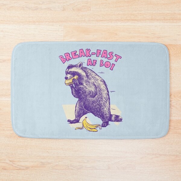 Item preview, Raccoon MEME | I'm Fast As Fuck Boi | Fast AF Boy | Walking Raccoon Eating Toast designed and sold by Any Color Designs.