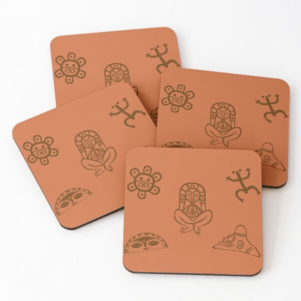 Item preview, Puerto Rico Tainos Coqui Cemi Atabey Taino Sun & Moon Brown designed and sold by byDarling.