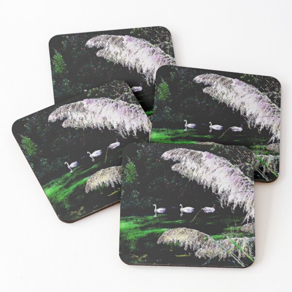 Item preview, SWANS AT PALACE OF FINE ART designed and sold by ArtbyRolleen.