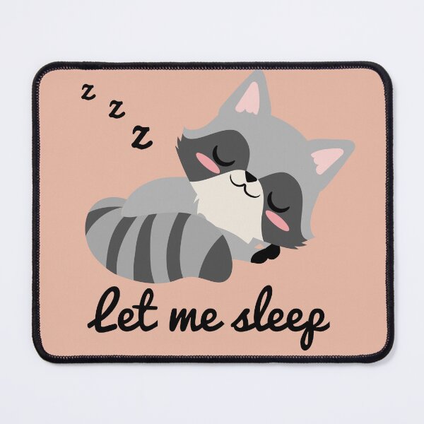 Item preview, cute sleeping raccoon designed and sold by yessebel.