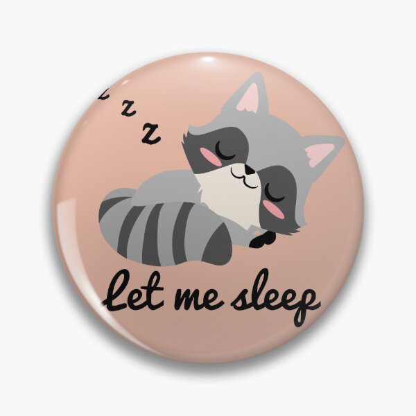 Item preview, cute sleeping raccoon designed and sold by yessebel.