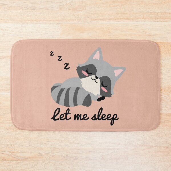 Item preview, cute sleeping raccoon designed and sold by yessebel.