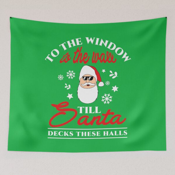 Item preview, Santa - Decking Halls designed and sold by DoomandBellas.