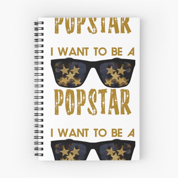 Item preview, I Want to Be A Popstar - Black Sunglasses with Golden Star Reflections designed and sold by Fotofus.