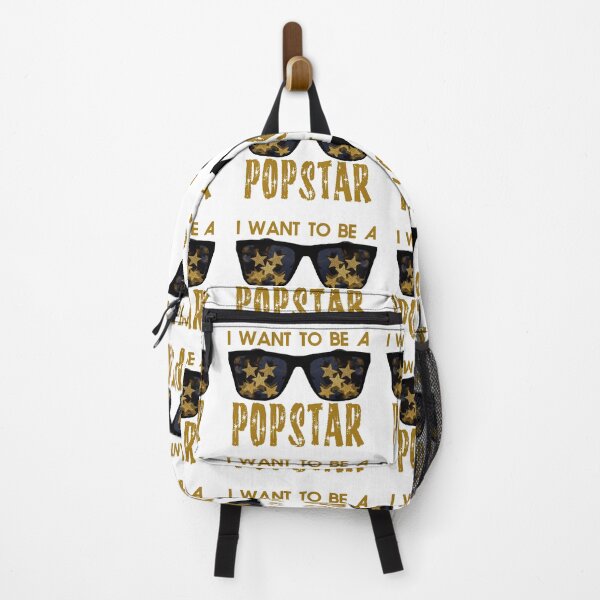 Item preview, I Want to Be A Popstar - Black Sunglasses with Golden Star Reflections designed and sold by Fotofus.