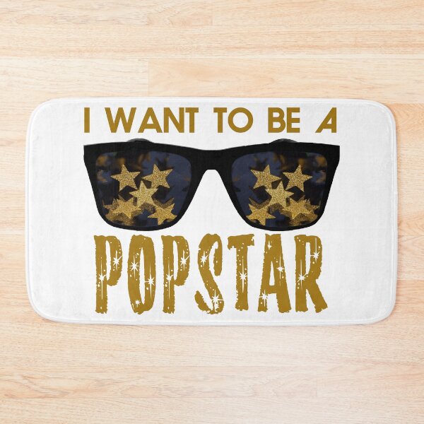 Item preview, I Want to Be A Popstar - Black Sunglasses with Golden Star Reflections designed and sold by Fotofus.