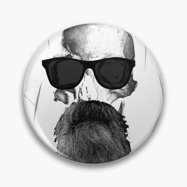 Item preview, skull with beard designed and sold by JokeWormstalDe.