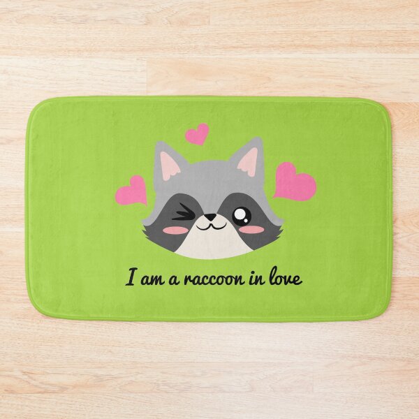 Item preview, cute raccoon in love designed and sold by yessebel.