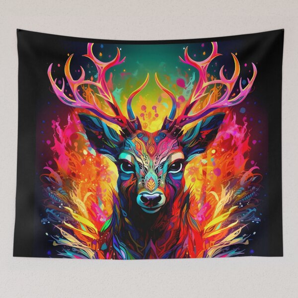 Item preview, Rainbow Deer designed and sold by NRGArtwork.