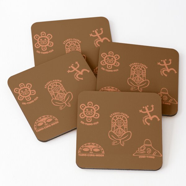 Item preview, Puerto Rico Tainos Coqui Cemi Atabey Taino Sun & Moon Brown Names designed and sold by byDarling.