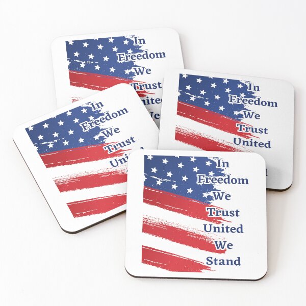 Item preview, In Freedom we trust United we Stand Patriotic 4th of July designed and sold by JacoBeatzShop.