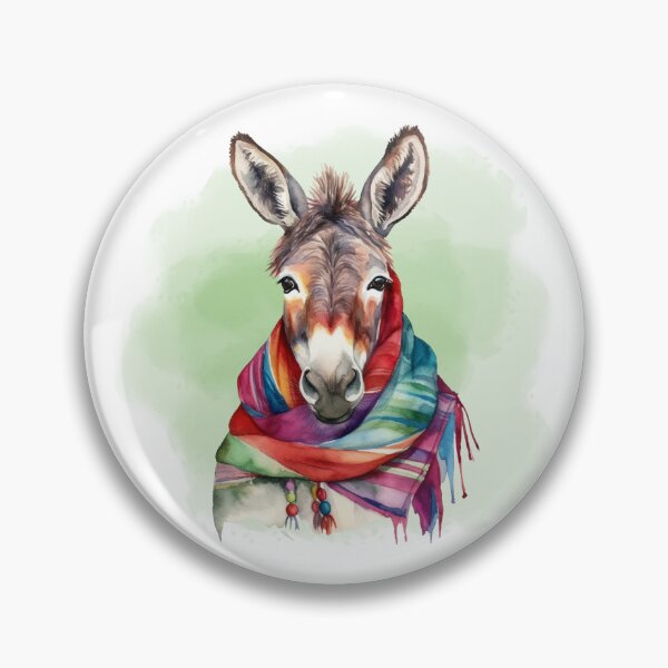 Item preview, Serape Donkey Artwork designed and sold by leslieuresti.