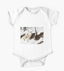 Unusual White Deer One Piece - Short Sleeve