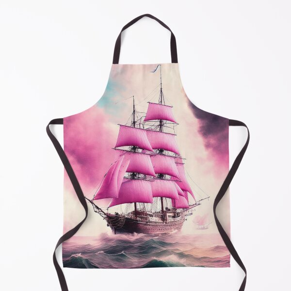 Item preview, Pink Sails - dream brigantine designed and sold by SimpleWallArt.