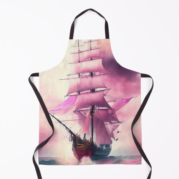 Item preview, Pink Sails - dream brigantine designed and sold by SimpleWallArt.