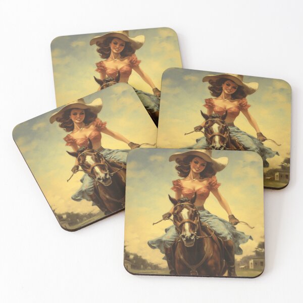 Item preview, A Pin Up Girl Riding a Horse designed and sold by GoodOldVintage.