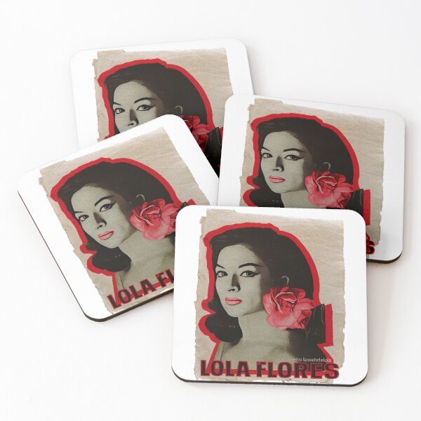 Item preview, Lola Flores Red Flower Vintage designed and sold by JmB Folkloricas.