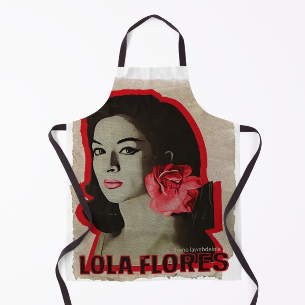 Vista previa del artículo con la obra «Lola Flores Red Flower Vintage», diseñado y vendido por JmB Folkloricas.