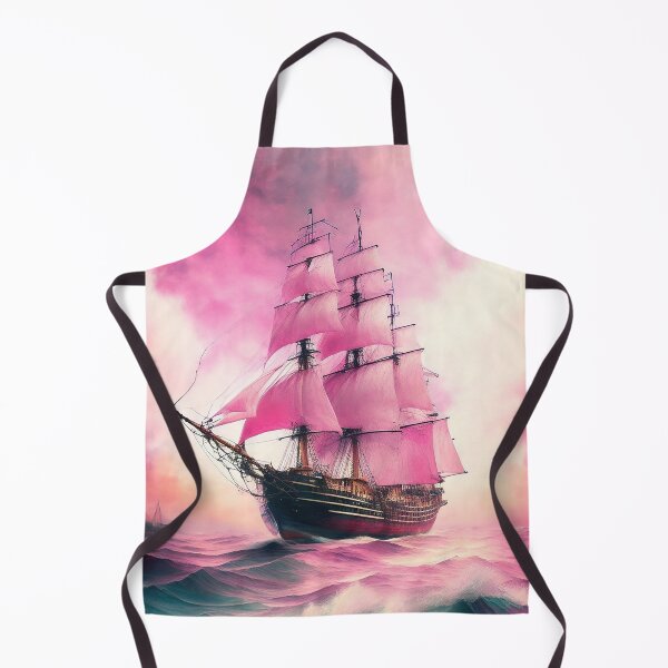 Item preview, Pink Sails - dream brigantine designed and sold by SimpleWallArt.