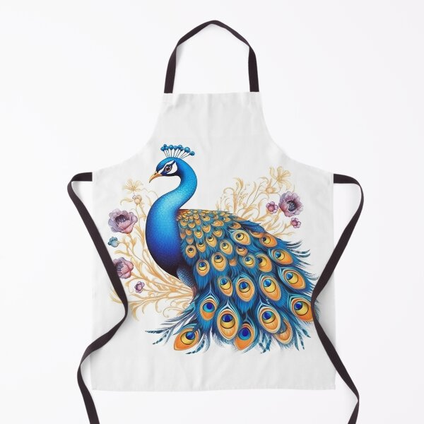 Item preview, Beautiful Peacock Bird with Flowers designed and sold by LilyBell6.