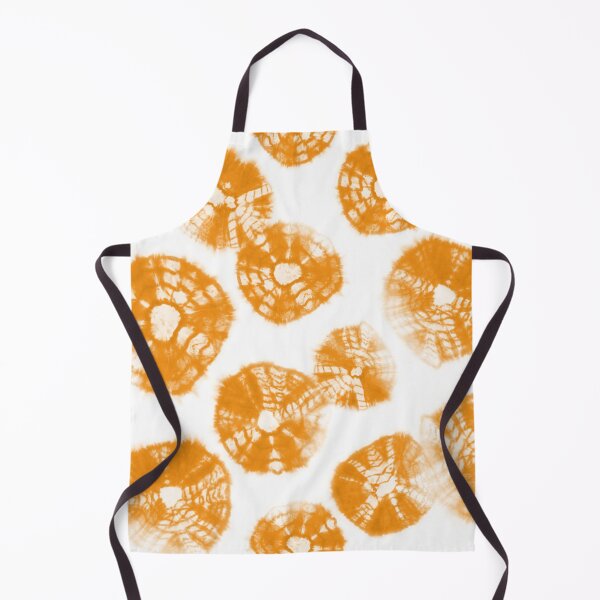 Item preview, Shibori Kumo orange dots over white designed and sold by marufemia.