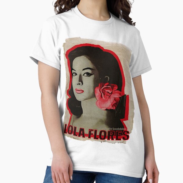 Vista previa del artículo con la obra «Lola Flores Red Flower Vintage», diseñado y vendido por JmB Folkloricas.