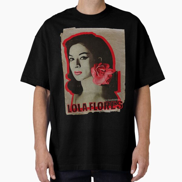 Vista previa del artículo con la obra «Lola Flores Red Flower Vintage», diseñado y vendido por JmB Folkloricas.