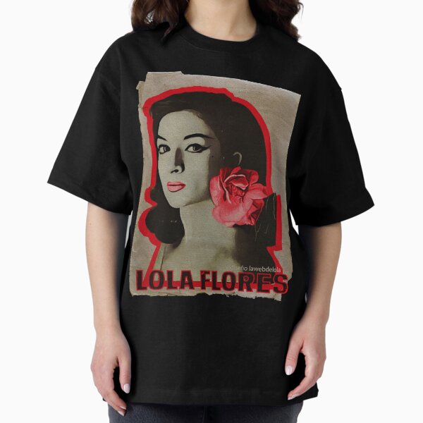 Vista previa del artículo con la obra «Lola Flores Red Flower Vintage», diseñado y vendido por JmB Folkloricas.
