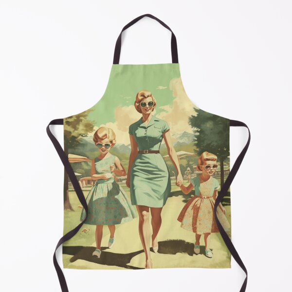 Item preview, A Classic Pin Up Woman and Her Daughters at the Park designed and sold by GoodOldVintage.
