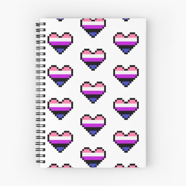 Item preview, Heart flag from Género fluido / Gender fluid community pixel art white background designed and sold by Axel-Speed.