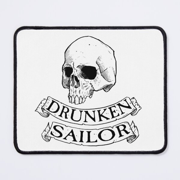 Item preview, Skull DRUNKEN SAILOR designed and sold by szymonoff.