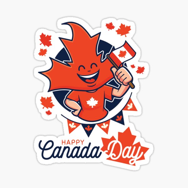 Happy Canada Day Gift Design  Sticker for Sale by Emperors-Shop