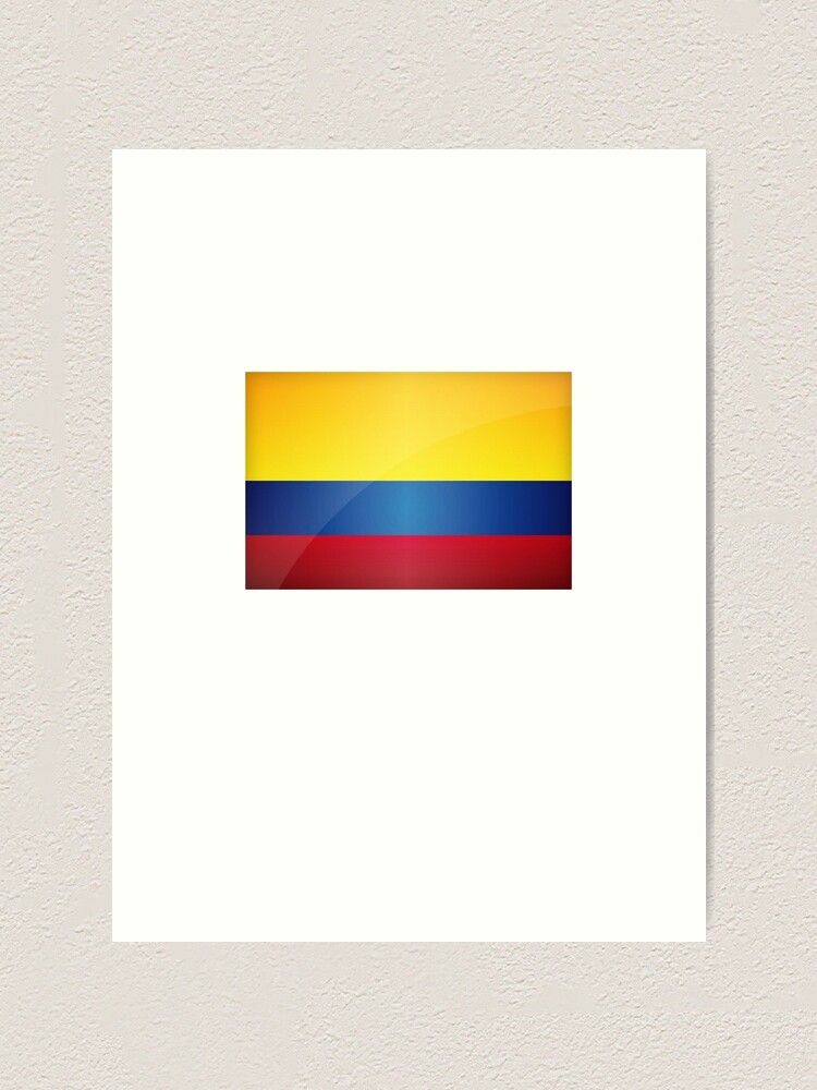 Rot Blau Gelb Flagge Kolumbien Ecuador Venezuela Kunstdruck Von Strongville Redbubble