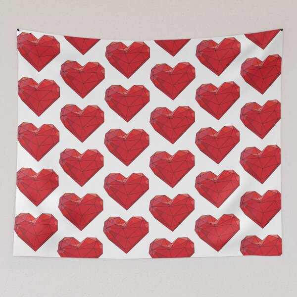 Item preview, Red Heart with Geometric Patterns, Valentine's Day designed and sold by GraphiTAR.