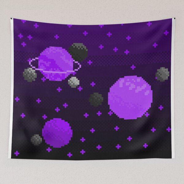 Item preview, Space Pixel Art - Purple designed and sold by imaginator24.