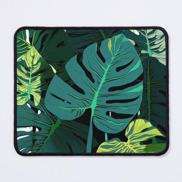 Item preview, Tropical Monstera Leaves in Green and Chartreuse designed and sold by rcwm.