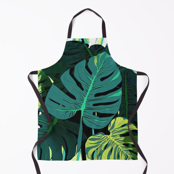 Item preview, Tropical Monstera Leaves in Green and Chartreuse designed and sold by rcwm.