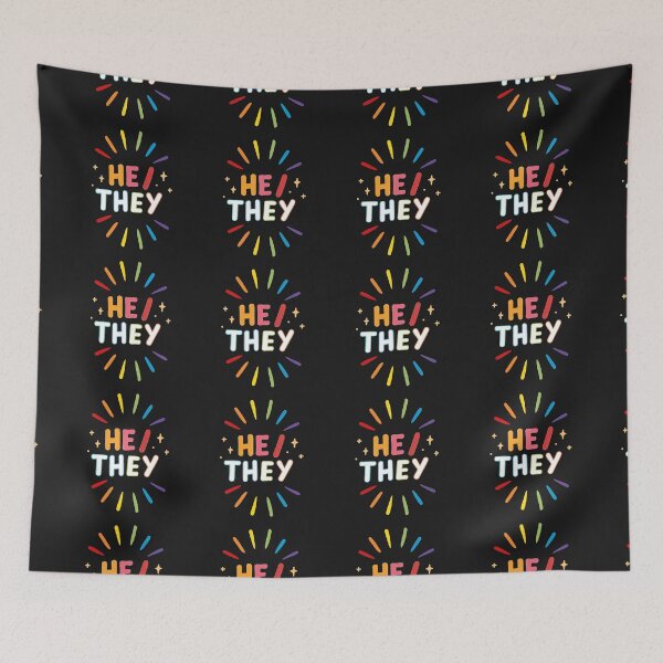 Item preview, He / They - Pride designed and sold by 96mon.