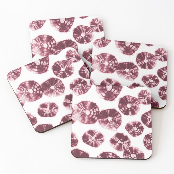 Item preview, Shibori Kumo wine dots over white designed and sold by marufemia.