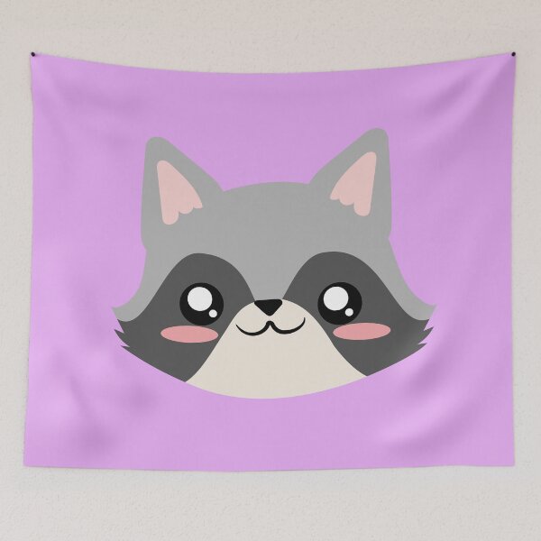 Item preview, cute raccoon face designed and sold by yessebel.