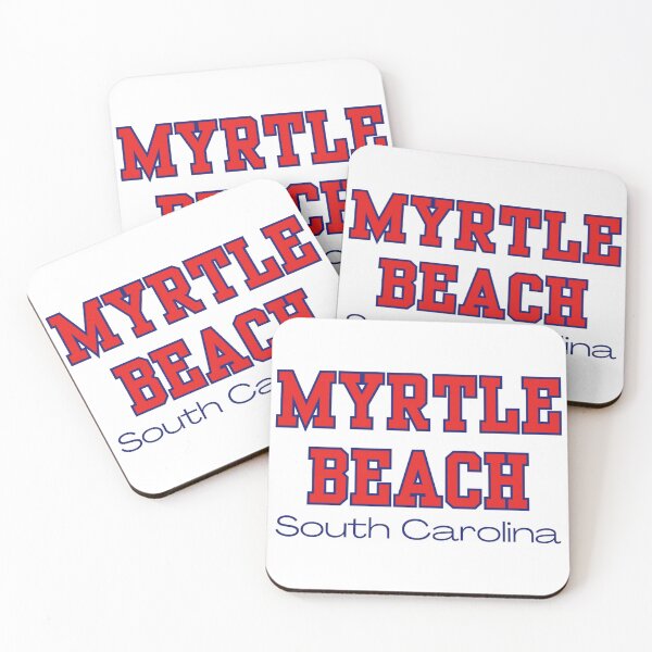 Item preview, Myrtle Beach South Carolina Varsity Print Red Navy designed and sold by Sunshine-Dreams.