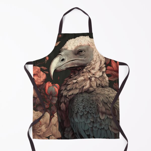Item preview, Vulture Illustration in a field of flowers designed and sold by 11pixeli.