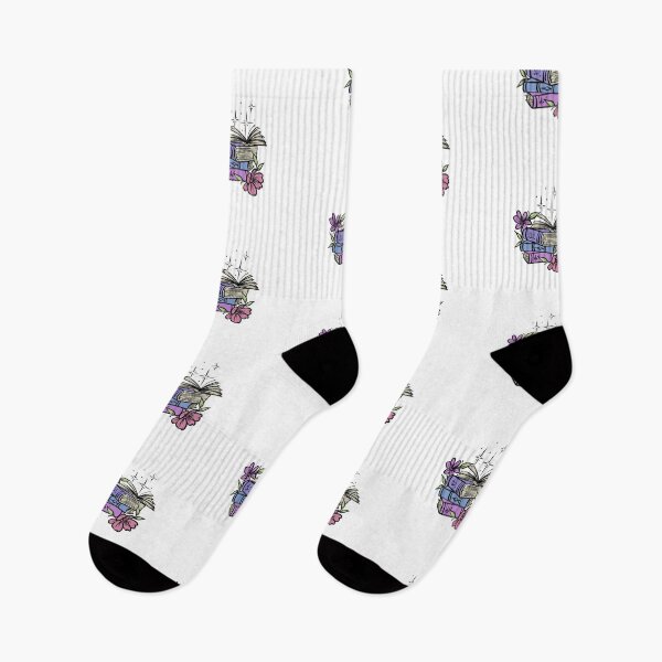 Item preview, Floral Books and Stars designed and sold by CuteTattoo.