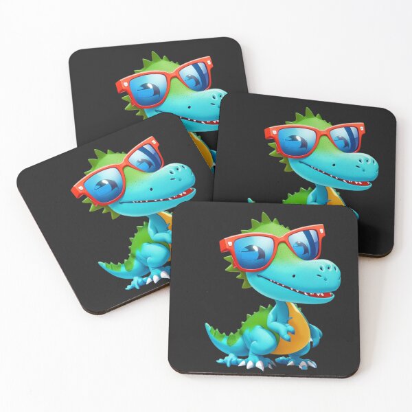 Artikelvorschau, Netter glücklicher Dinosaurier mit Brille entworfen und verkauft von TenderSoar.
