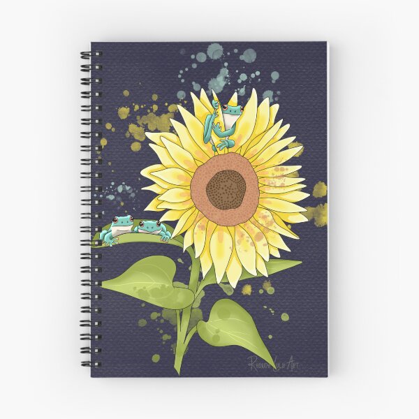 Item preview, Sunflower and Frogs designed and sold by RhondaLuluArt.