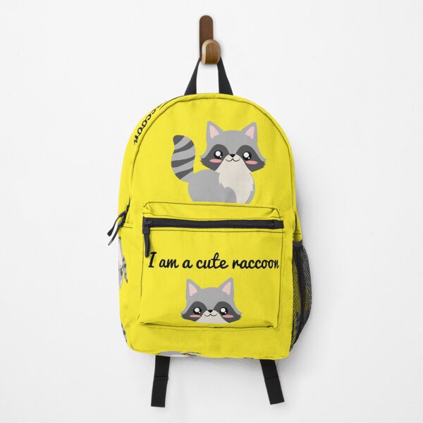Item preview, cute raccoon face with text designed and sold by yessebel.